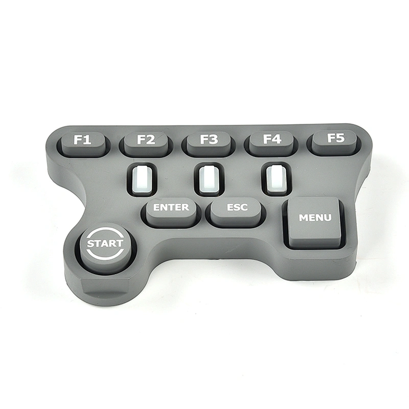 Hongju OEM customized durable spill resistant silicone rubber push button switches for electronic