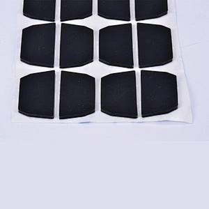 Guangdong OEM durable waterproof silicone rubber different types foot pads with strong adhesive