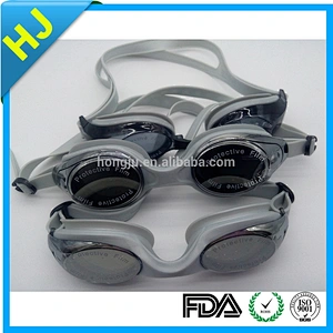 silicone swimming cap and goggles