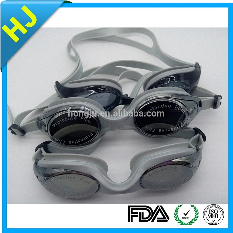 silicone swimming cap and goggles
