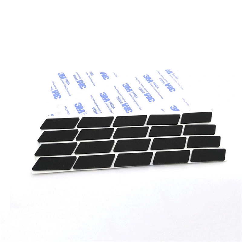 Guangdong OEM durable waterproof silicone rubber different types foot pads with strong adhesive