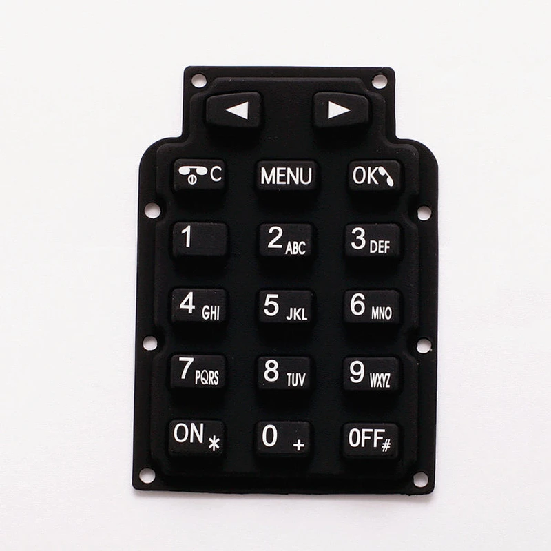 Guangdong silicone press numeric keypad with conductive pill