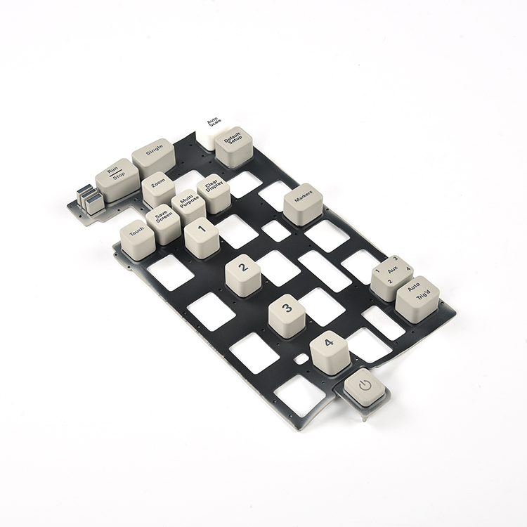 Hongju OEM customized durable spill resistant silicone rubber push button switches for electronic