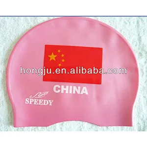 Silicone Swimming Cap with Printed Logo
