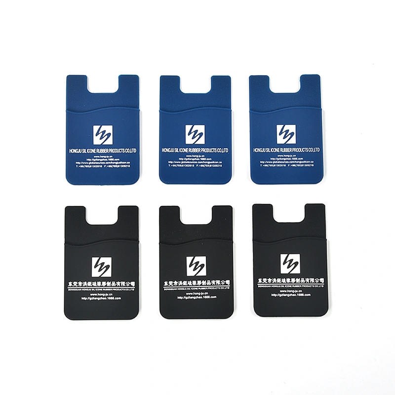 OEM 2020 latest design hot selling strong self adhesive silicone promotional mobile phone card cases with self adhesive