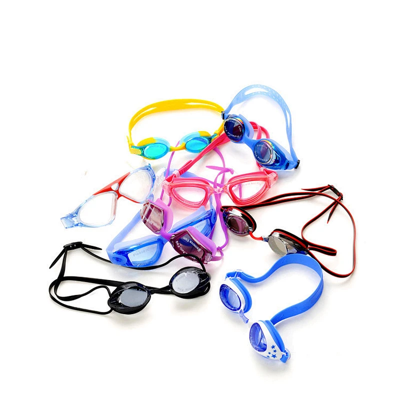 Customized  various size fashionable  swimming goggles with soft silicone in professional design