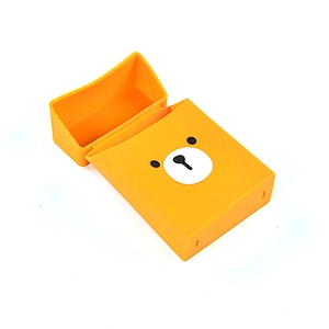 colorful cute waterproof silicone rubber cigarettte cases, customized cigarette box
