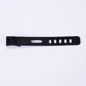 Custom silicone black 22mm rubber watch band