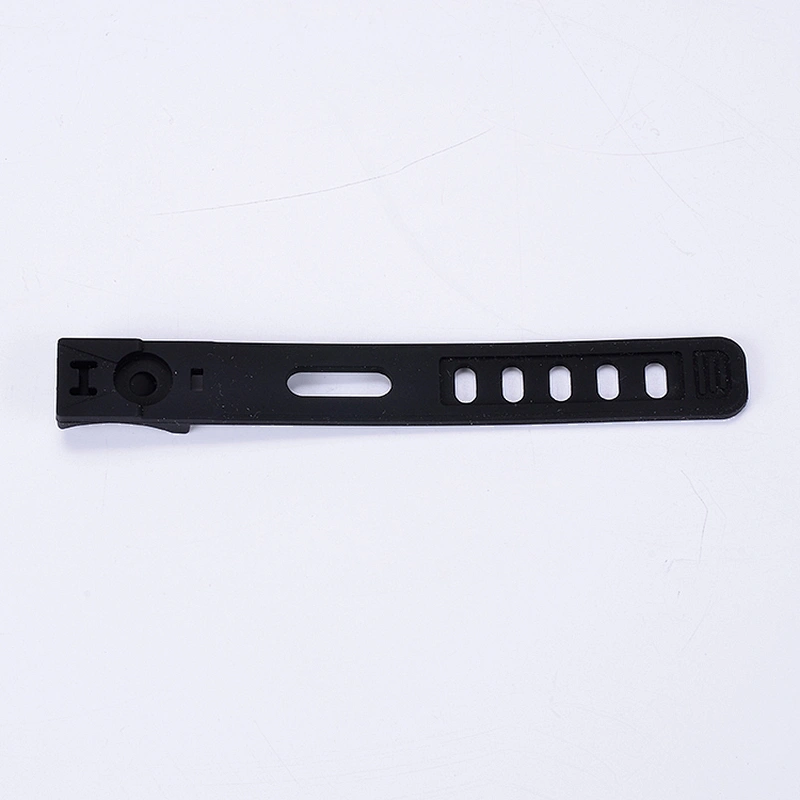 Custom silicone black 22mm rubber watch band