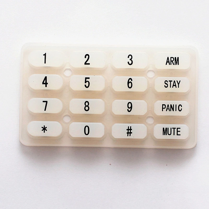 Guangdong silicone press numeric keypad with conductive pill