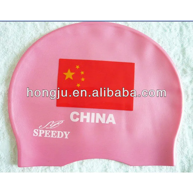custom printing bulk sale swim cap silicone