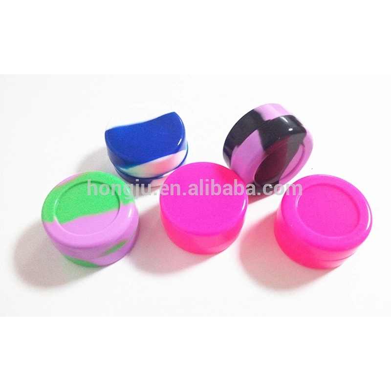 oil box silicone container colorful small oil box silicone rubber container