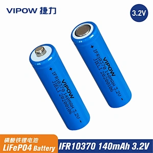 LiFePO4 Battery IFR10370 140mAh 3.2V