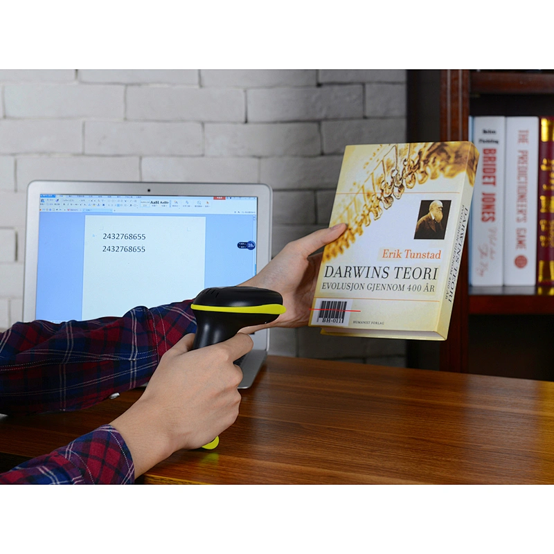 1D wireless barcode colorful full-automatic induction barcode laser scanner