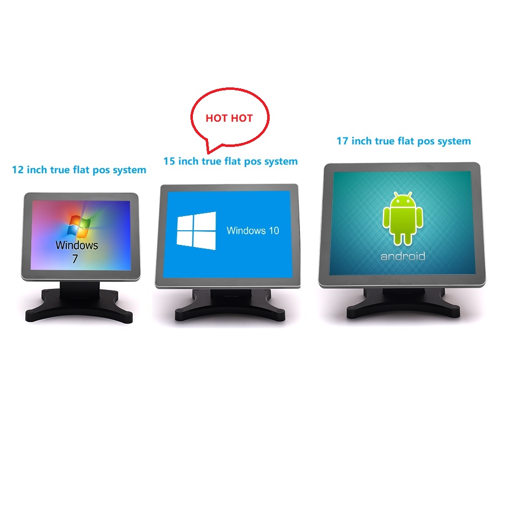 17 inch customer display/all in one pos system hot sale windows pos cash register with 80mm printer