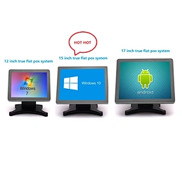 17 inch customer display/all in one pos system hot sale windows pos cash register with 80mm printer