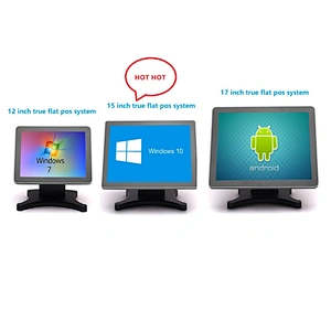 17 inch customer display/all in one pos system hot sale windows pos cash register with 80mm printer