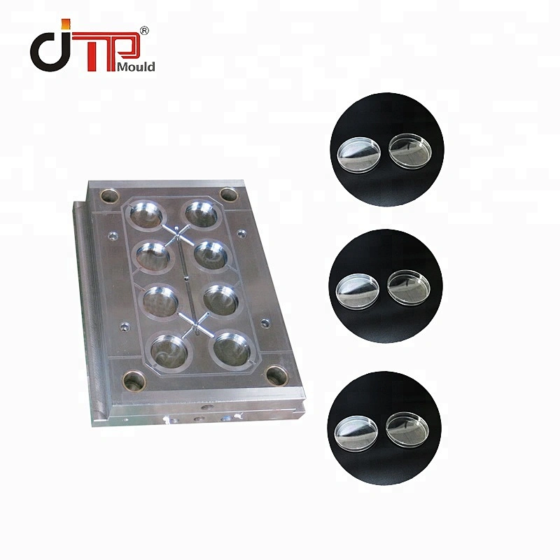 2022 mold factory made high quality medical container petri dish 8 cavities injection Mould