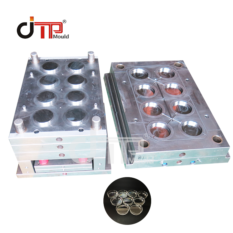 Taizhou direct factory Customized design high precision high transparent Good quality plastic 80mm petri dish injection mould