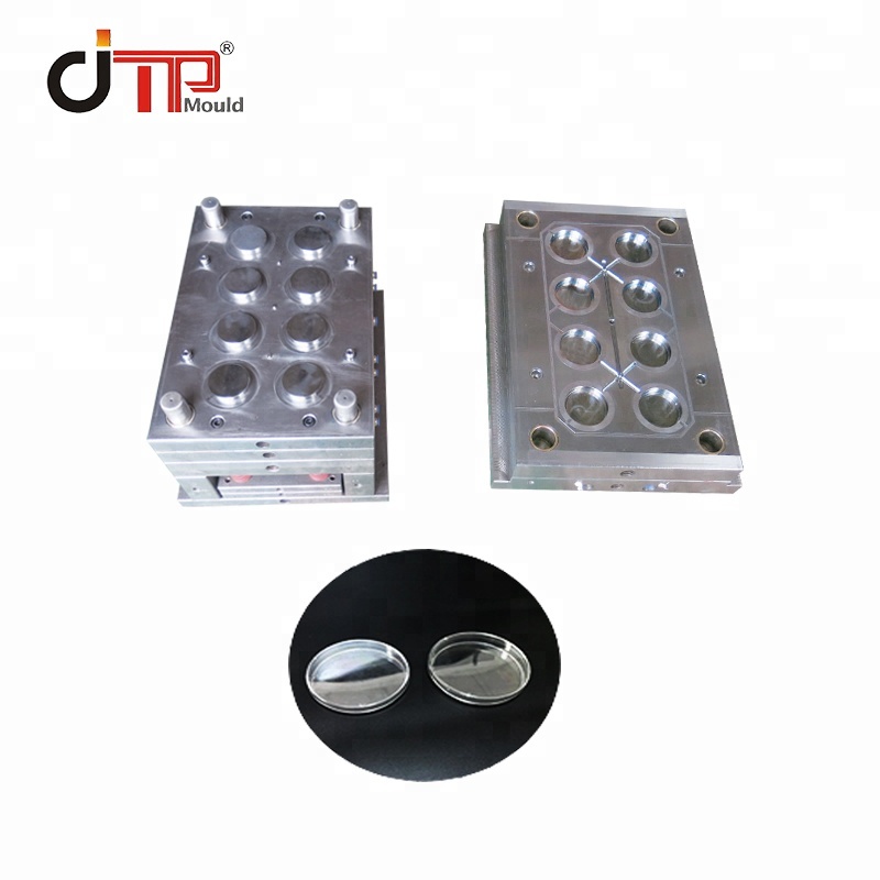 2022 mold factory made high quality medical container petri dish 8 cavities injection Mould