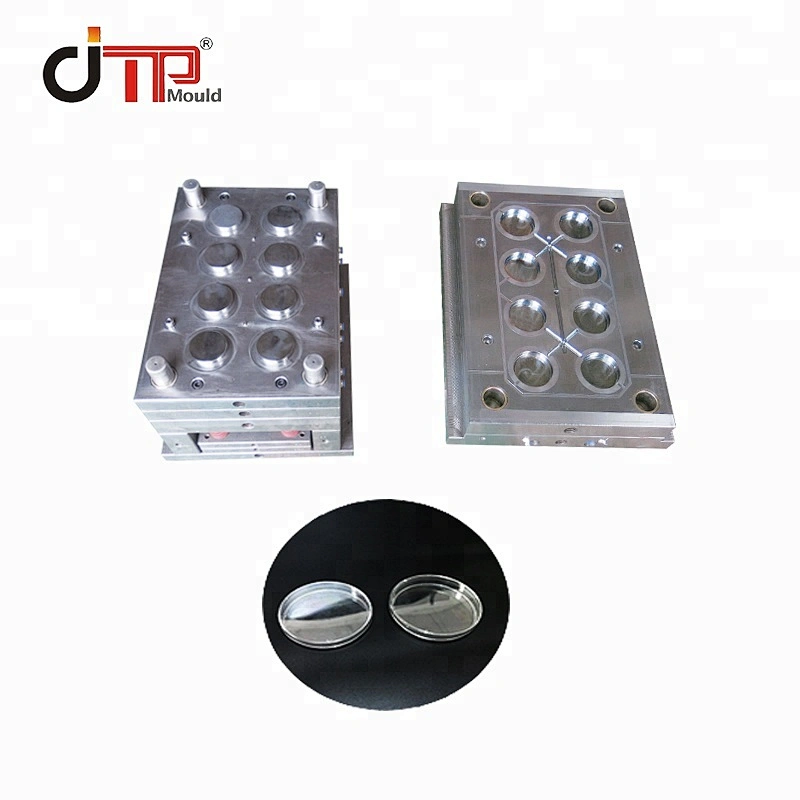 2022 mold factory made high quality medical container petri dish 8 cavities injection Mould