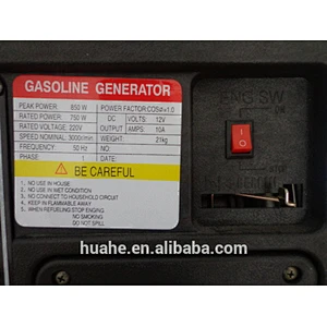 0.65kw portable gasoline generator,1 cylinder gasoline engine