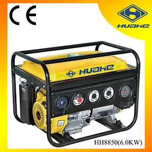 6KW Open Type Gasoline Generator Key Start, Power Generator for Home with American Socket