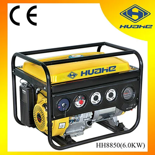 6KW Open Type Gasoline Generator Key Start, Power Generator for Home with American Socket
