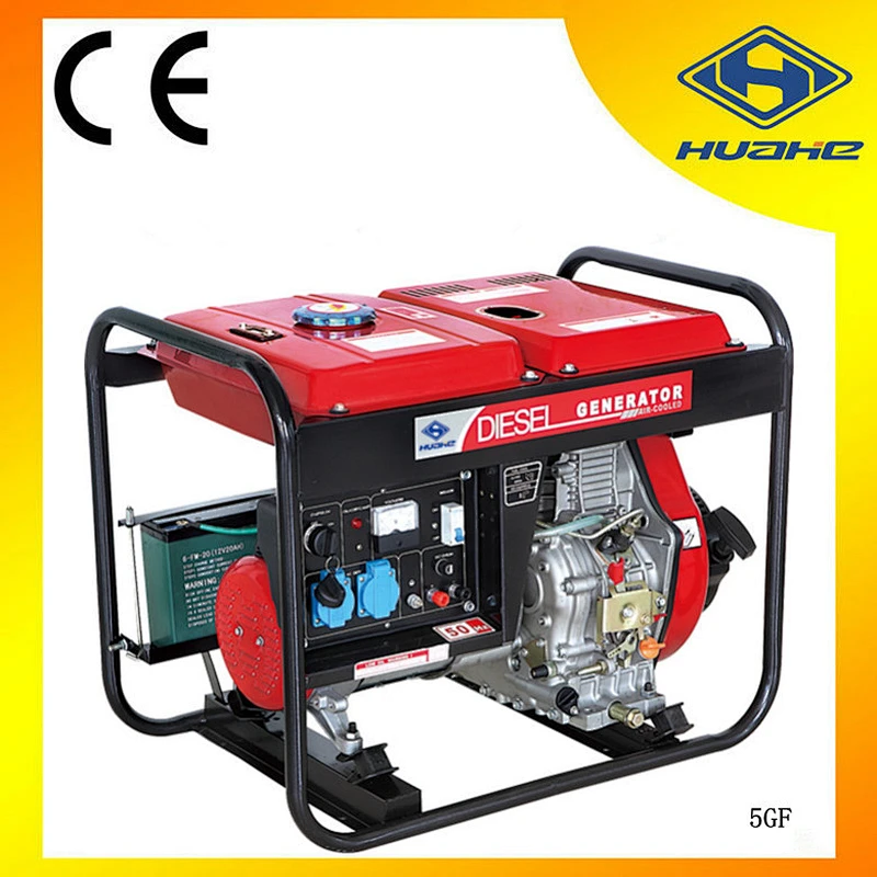 Reliable supplier 5 kw 5kv diesel generator, 5kva 220v 50hz generator with diesel