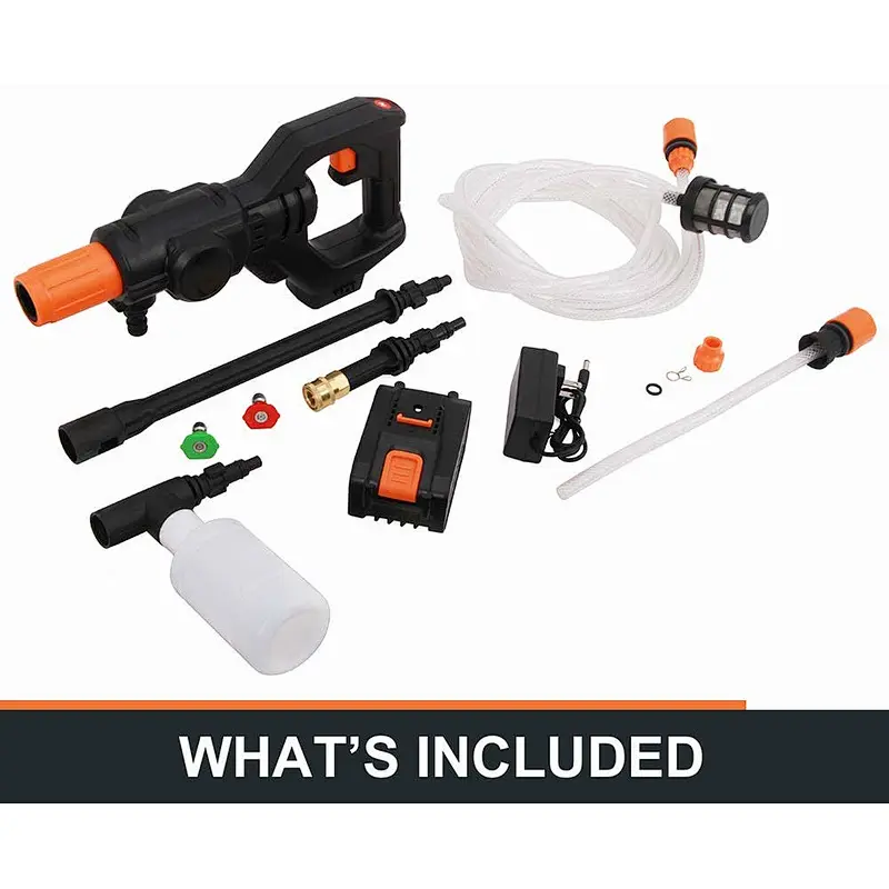 Cordless higher pressure washer