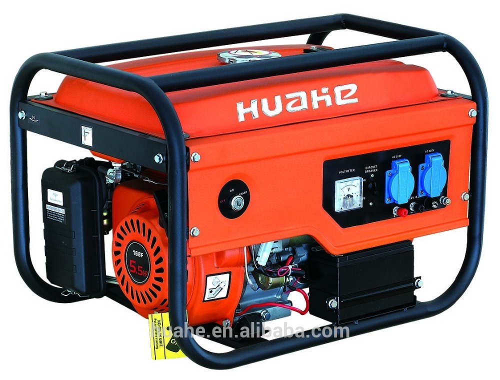 2000W benzine generator electric start with battery 5.5HP engine