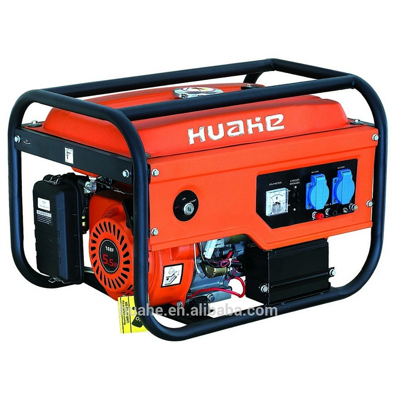 2000W benzine generator electric start with battery 5.5HP engine