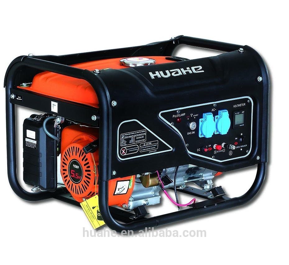 Max power 2200w gasoline generator with digital volt meter low noise
