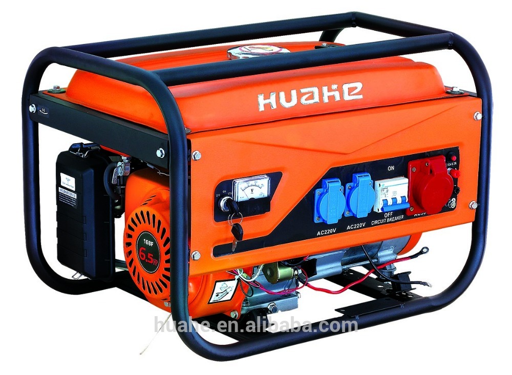 2500W gasoline generator electric start with battery 3 phase