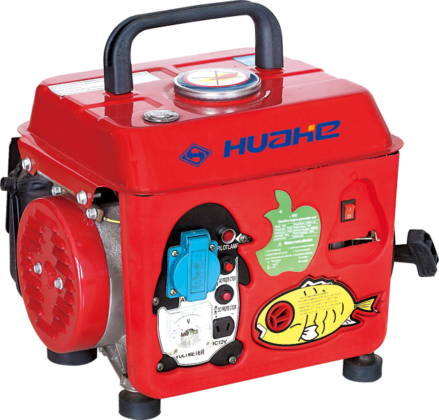 HH950 650W light and classic gasoline generator set with back cover