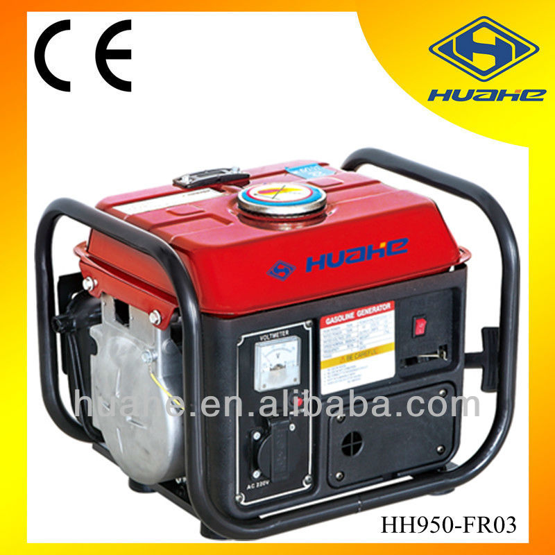0.65kw 1 phase portable gasoline generator with gasoline generator engine