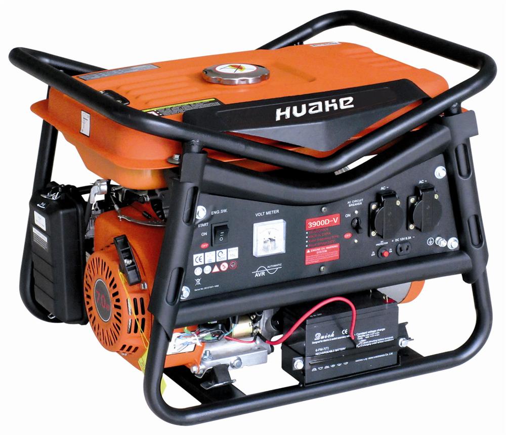 2KW gasoline 3900D-V 5.5HP strong frame high quality generator