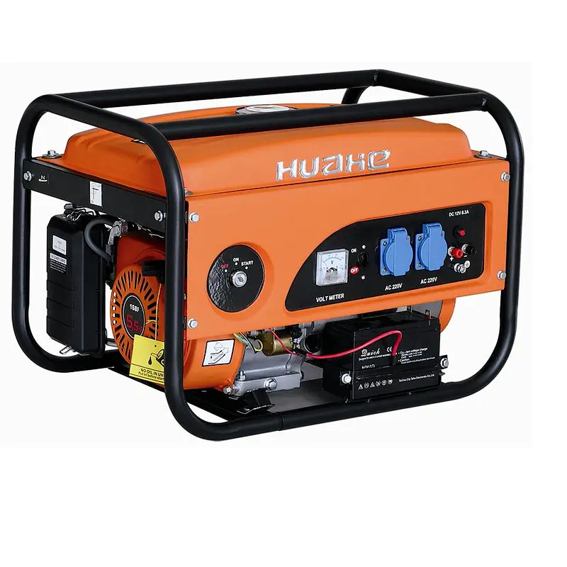 Portable silent 4 stroke gasoline generator 6.5HP 2KW with SONCAP
