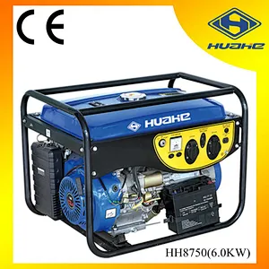 6000W, 4-Stroke, Single-phase Gasoline Generator Key Start with battery