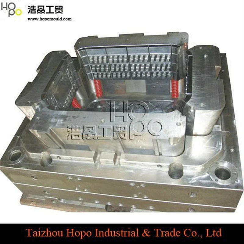 Plastic Foldable Beer Bottle Crate Mould in Huangyan