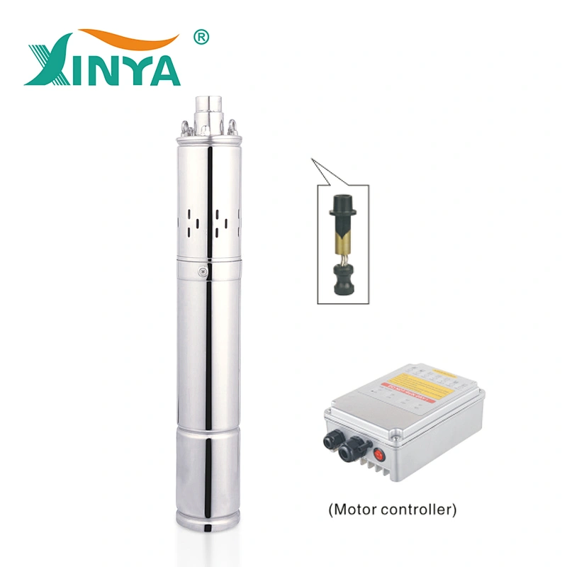 XINYA 140m high pressure dc solar pump dc submersible water solar pump for irrigation (3SPS2.3/140-D72/1300)