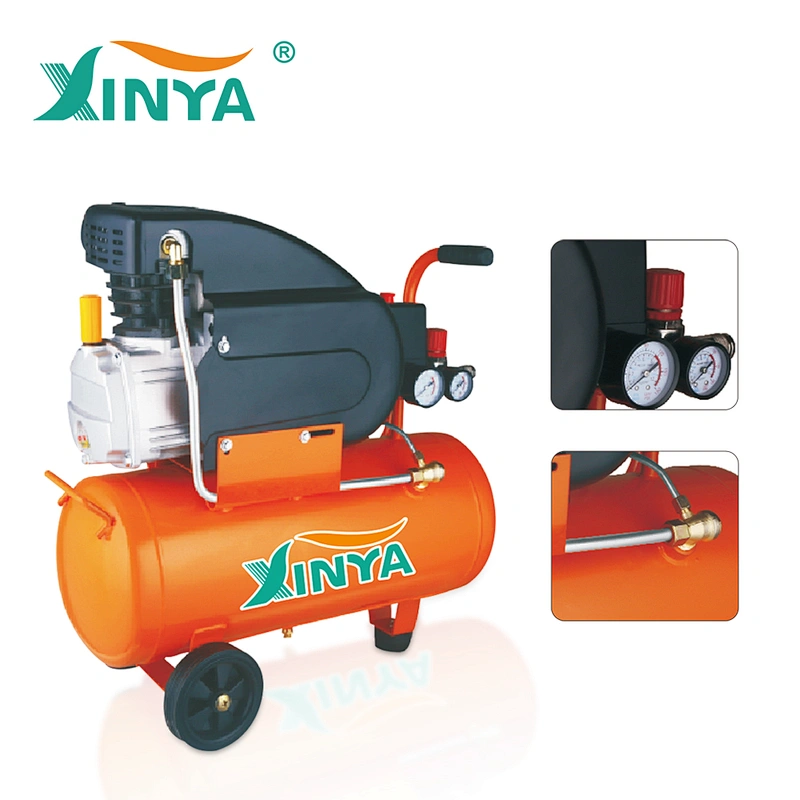 XINYA AC 50L oil lubricated 1.5kw electric portable direct driven air compressor supplier for spray paint (CEFL50)