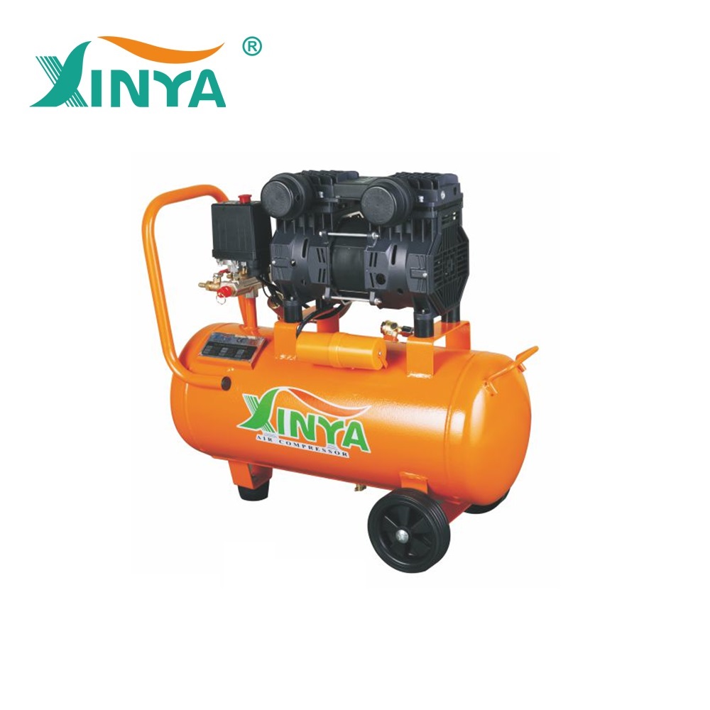 XINYA 8bar 24L 220V/50HZ silent oil free air compressor (XY3824)