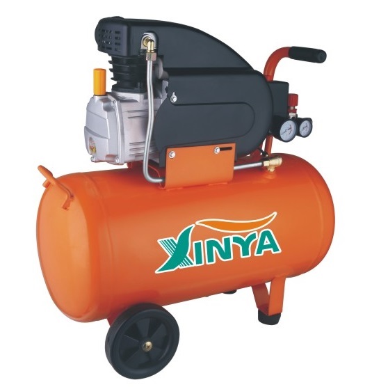 XINYA AC 50L oil lubricated 1.5kw electric portable direct driven air compressor supplier for spray paint (CEFL50)