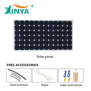 XINYA solar water pump 4inch DC brushless centrifugal 24V 250w  portable submersible solar pump for irrigation