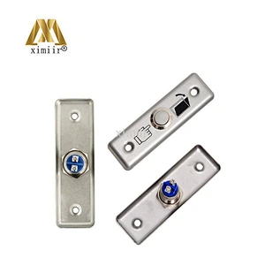 Metal push exit button come with key emergency exit switch for access control system