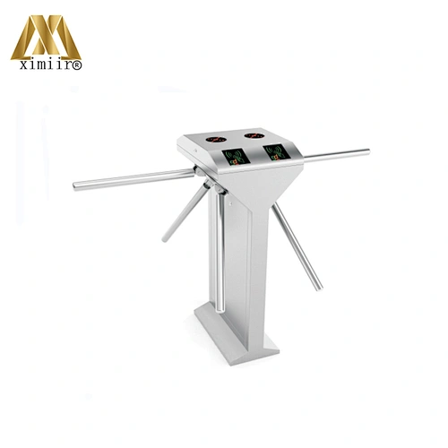 Turnstile QR Scanner Vertical Tripod Tourniquet Door With Wiegand RFID Access Control