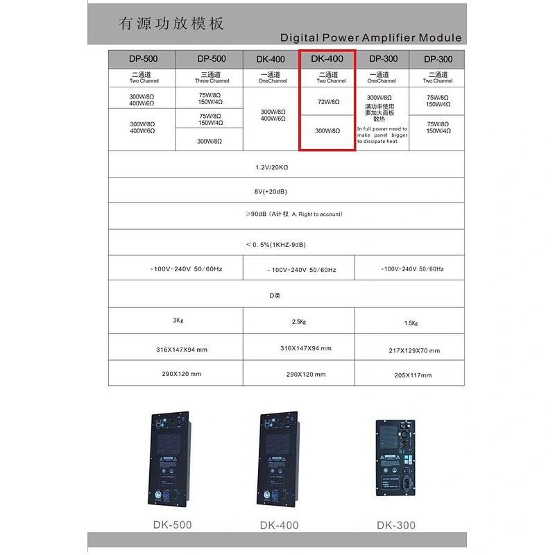 DP-400(48K) DSP Amplifier Module