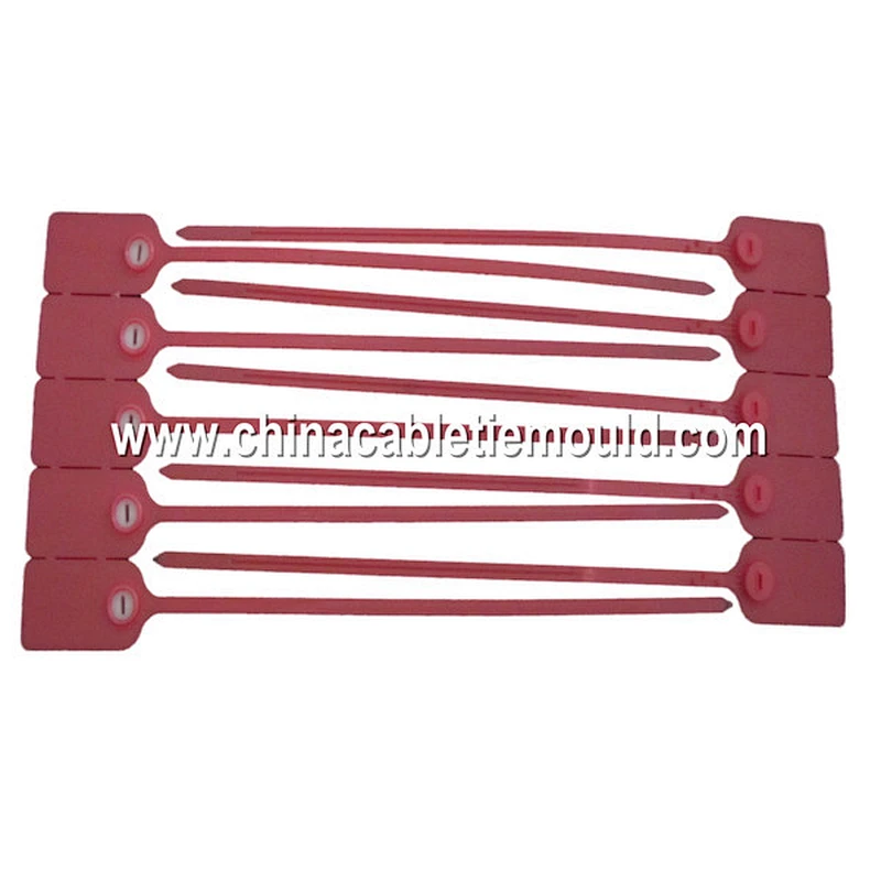 Plastic wire cable security seal mould