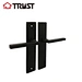 door lever handle on plate